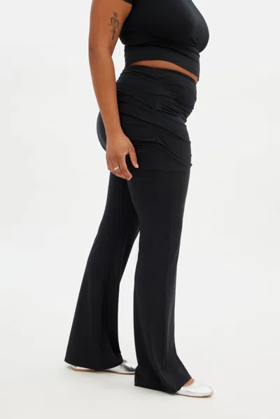Girlfriend Collective Black Jerseylounge Skirt Pant
