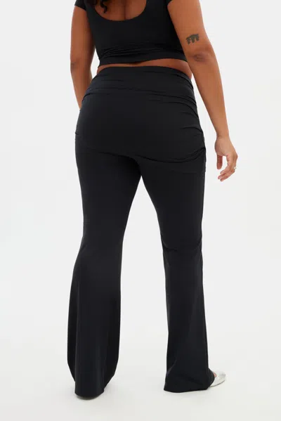 Girlfriend Collective Black Jerseylounge Skirt Pant