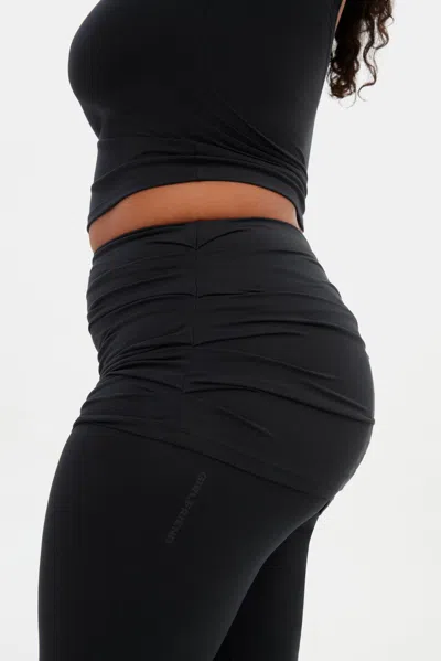 Girlfriend Collective Black Jerseylounge Skirt Pant
