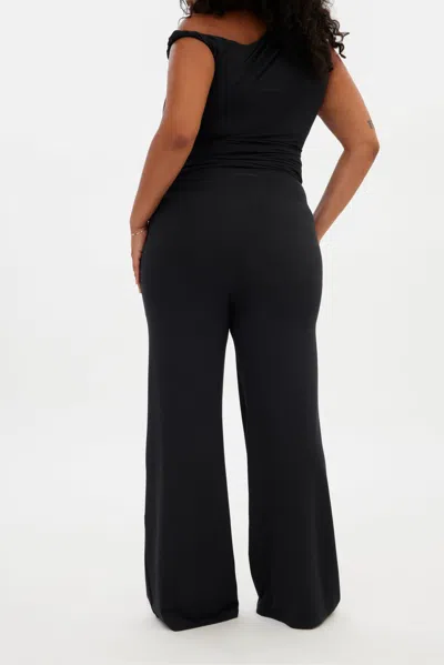 Girlfriend Collective Black Jerseylounge Straight Leg Pant