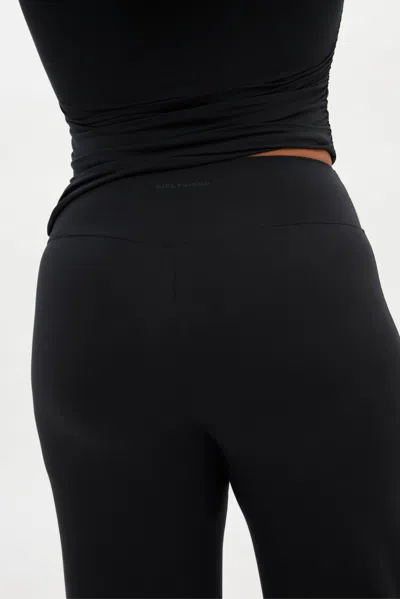 Girlfriend Collective Black Jerseylounge Straight Leg Pant
