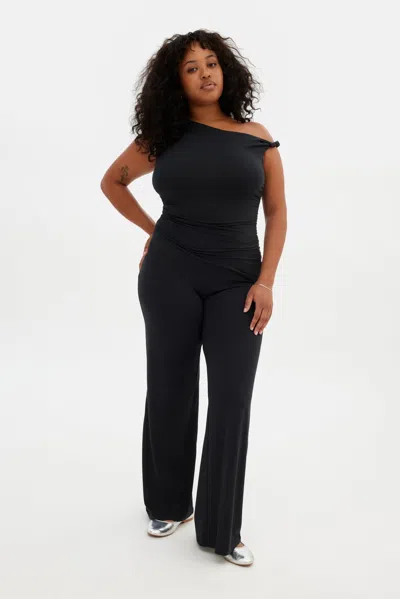 Girlfriend Collective Black Raya Twist Top