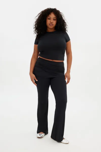 Girlfriend Collective Black Trish Open Back Tee