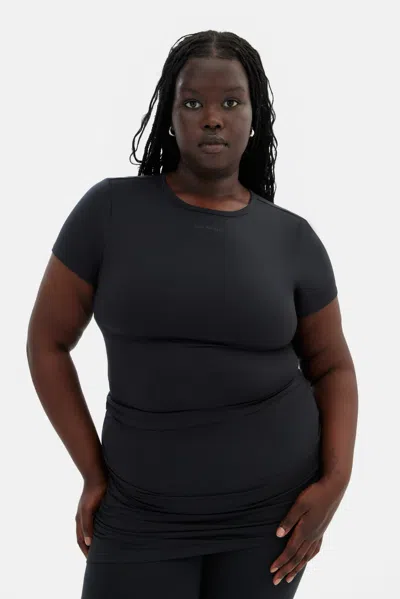Girlfriend Collective Black Trish Open Back Tee