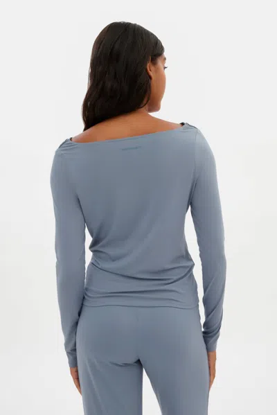 Girlfriend Collective Ocean Ayden Cowl Neck Top