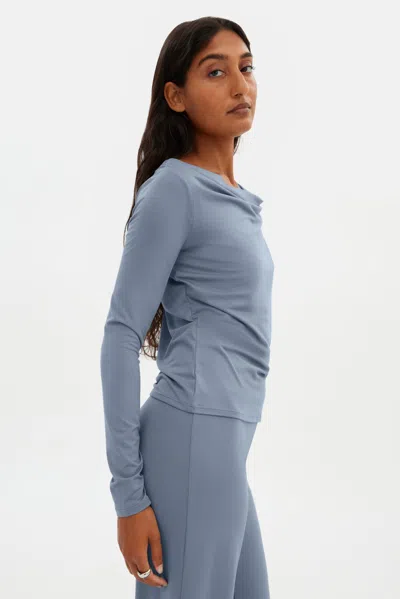 Girlfriend Collective Ocean Ayden Cowl Neck Top