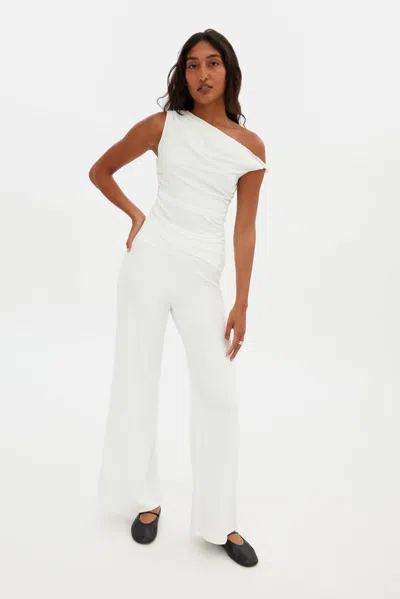 Girlfriend Collective White Raya Twist Top