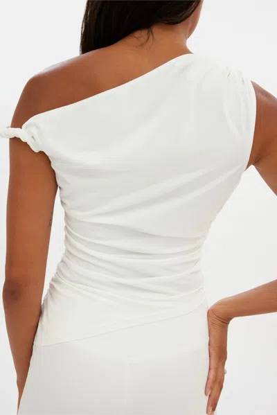 Girlfriend Collective White Raya Twist Top