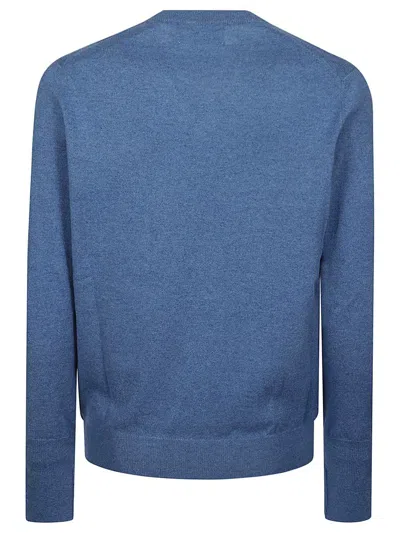 Ballantyne Long-sleeved Sweater In Blue