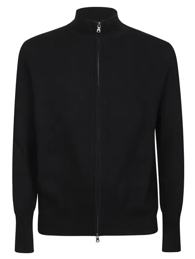 Ballantyne Zip-up Cardigan In Black