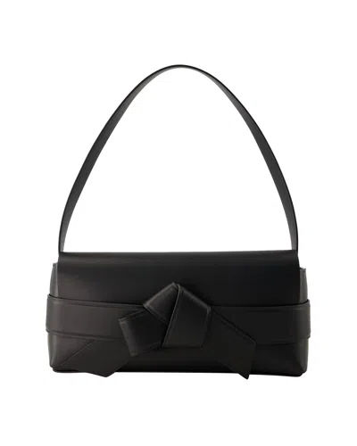 Acne Studios Musubi Elongated Hobo Bag -  - Leather - Black In Black
