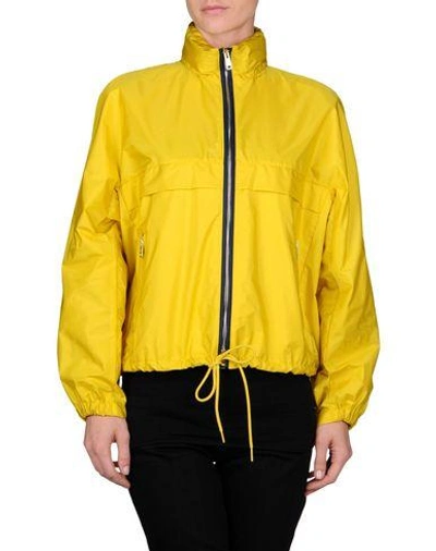 Shop Prada Jacket In Yellow