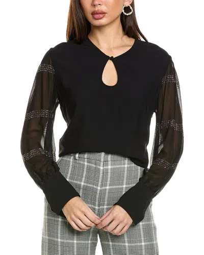 Stella Mccartney Michelle Silk Top In Black