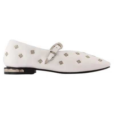 VALSTAR AJ1342 BALLERINAS - TOGA PULLA - LEATHER - WHITE 