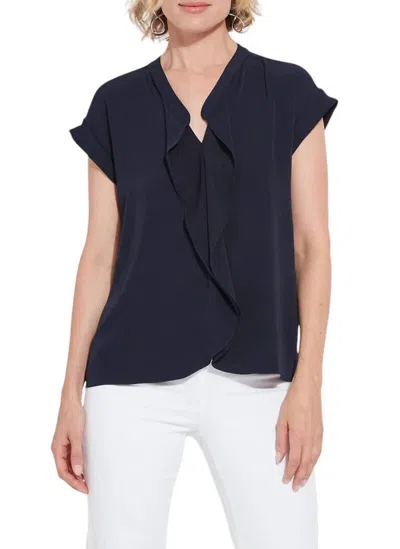 Lyssé Aurelia Top In True Navy In Blue