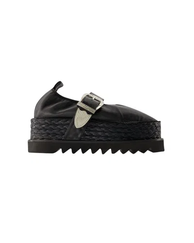 Toga Aj1314 Loafers -  Pulla - Leather - Black In Black