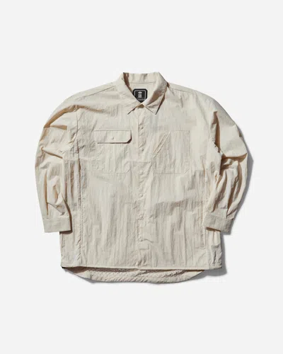 Dickies Tdc Oversized Fit Pieced Workshirt In Beige