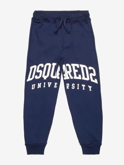 Dsquared2 Logo-print Track Pants In Blue