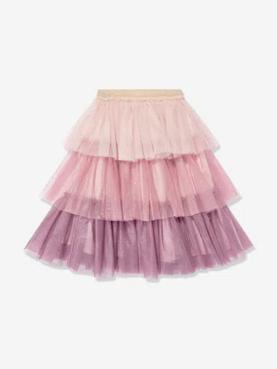 Patachou Glitter Skirt Set In Multicoloured