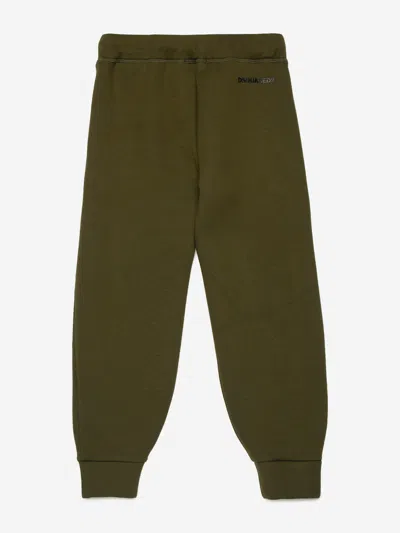 Dsquared2 Tapered-leg Cotton Track Pants In Green