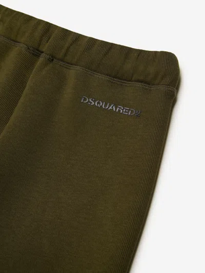 Dsquared2 Tapered-leg Cotton Track Pants In Green