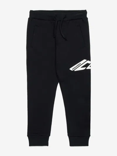 Dsquared2 Icon Cotton Track Pants In Black