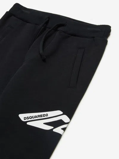 Dsquared2 Icon Cotton Track Pants In Black