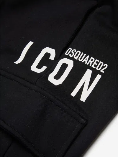 Dsquared2 Logo-print Cotton Track Pants In Black