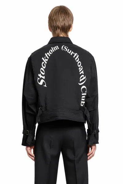 Stockholm Surfboard Club Man Black Jackets In Black