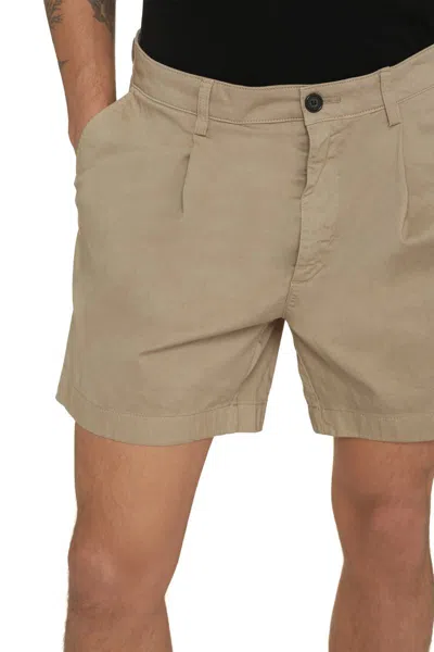 Department Five Logo-patch Bermuda Shorts In Beige
