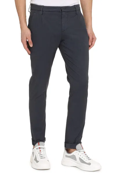Dondup Gaubert Cotton Chino Trousers In Blue