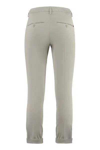 Dondup Gaubert Cotton Chino Trousers In Mud