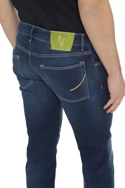 Handpicked 5-pocket Straight-leg Jeans In Navy