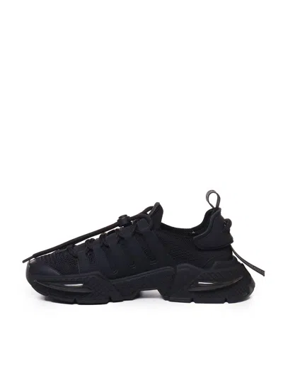 Dolce & Gabbana Black Sneakers With Chunky Sole And Breathable Upper In Black