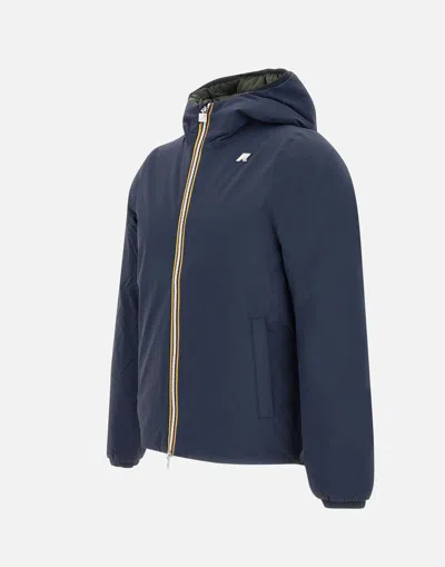 K-way Reversible Stripe-detail Jacket In Blue