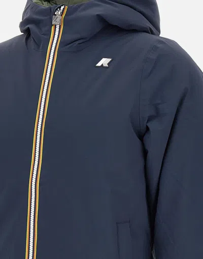 K-way Reversible Stripe-detail Jacket In Blue
