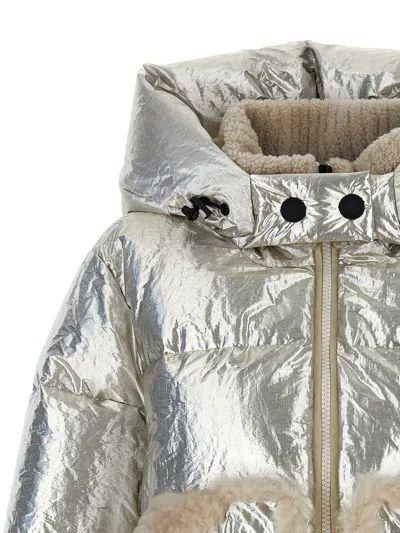 Shop Moncler Grenoble 'trevelin' Down Jacket In Silver