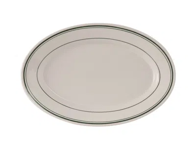 Tuxton Green Bay Oval Platter 12-5/8"x8-3/4", 12 Pieces