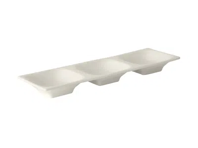 Tuxton Napa 3 Compartment Plate 13"x4-1/4"x1-1/4", 12 Pieces