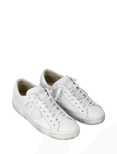 Philippe Model Premium Goat Leather Sneakers With Vintage Appeal And Luxurious Detailing