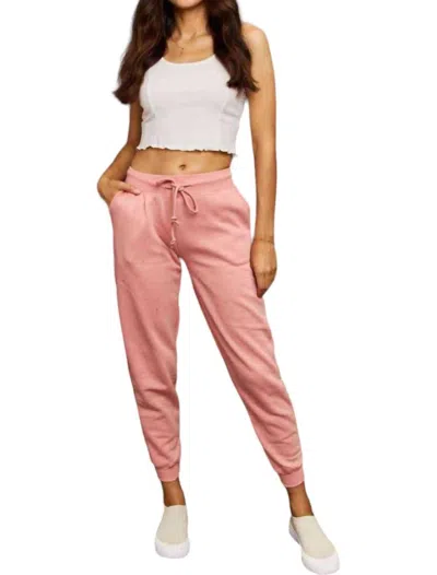 Ninexis Solid Jill Jogger Pants In Mauve In Pink