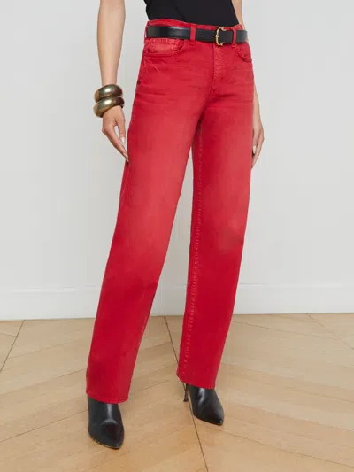 L Agence Jones Stovepipe Jean In Carmine