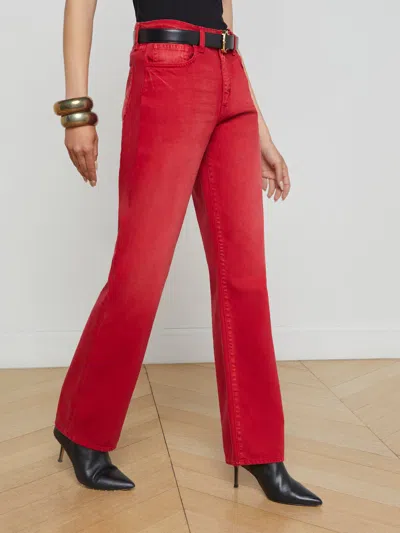 L Agence Jones Stovepipe Jean In Carmine