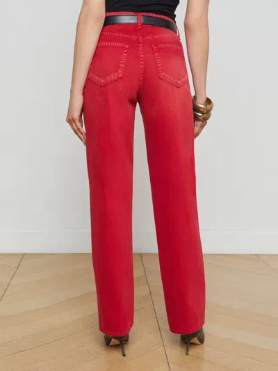 L Agence Jones Stovepipe Jean In Carmine