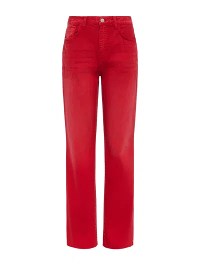 L Agence Jones Stovepipe Jean In Carmine