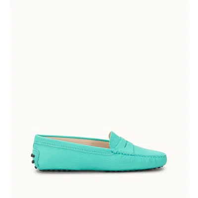 Tod's Gommino Driving Shoes In Leather In Blue