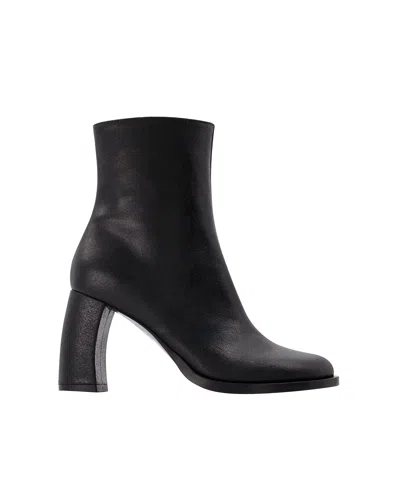 Ann Demeulemeester Lisa Ankle Boots In Black Leather In Black