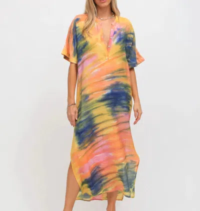 Electric & Rose Montauk Kaftan In Multi In Multi