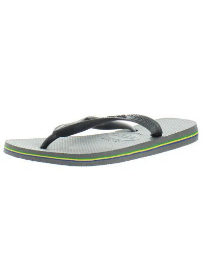 Havaianas Womens Thong Casual Flip-flops In Grey