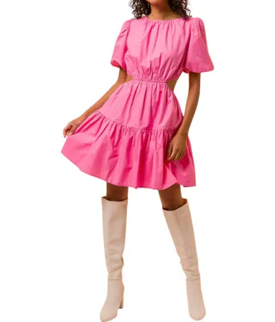 Line And Dot Jenna Dress In Pink In Pink
